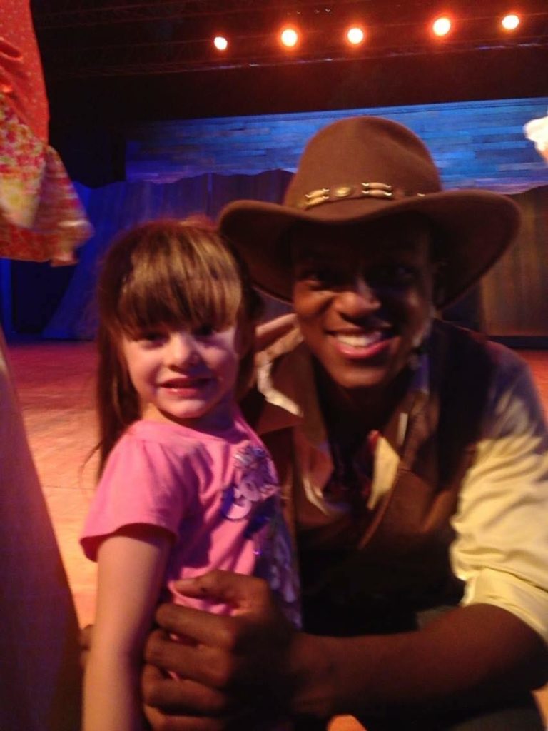 Penelope at Oklahoma! (2014) with J. Quinton Johnson - now in Broadway's Hamilton